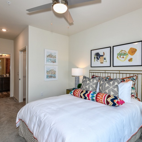 bedroom Bedroom with ceiling fan
